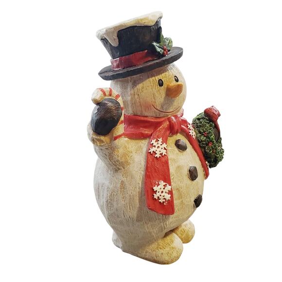 Snow Country Christmas 2018 Resin Snowman Shelf Sitter Adult's 10" Holiday Decor - Picture 3 of 10